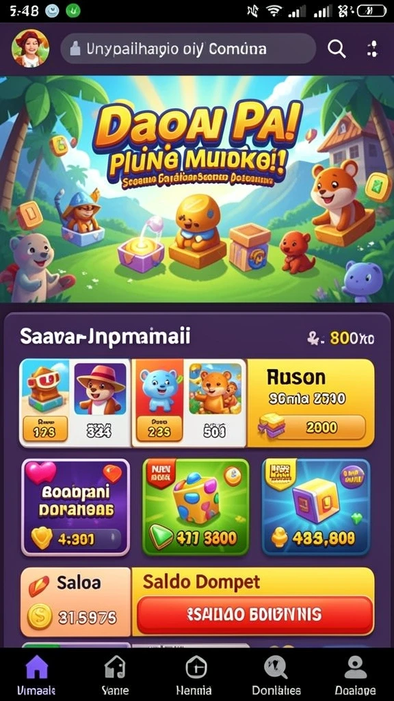 waslot - Tampilan awal aplikasi yang menarik dan intuitif.